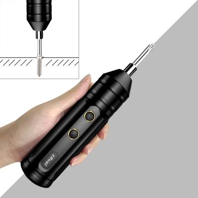 1Set Cacciavite elettrico ricaricabile Piccolo utensile elettrico Trapano elettrico Usb 3.7V Mini cacciavite Usb ricaricabile