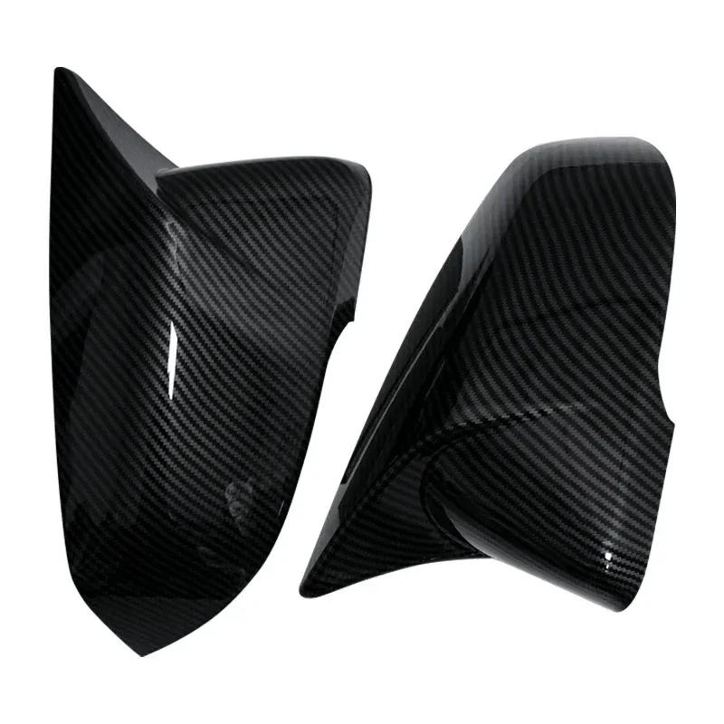 2pcs Glossy Black Side Wing modified Rearview Mirror Cover caps For BMW X1 F48 X2 F39 Z4 G29 2GT F45 F46 F52 F40 Toyota Supra