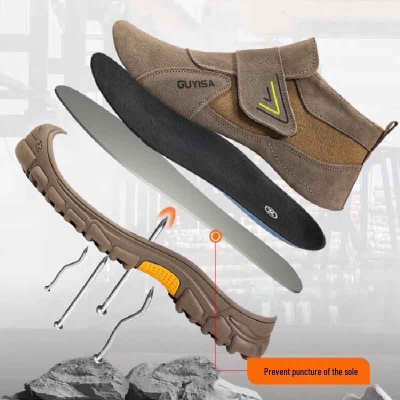 Zapatos de Seguridad para Soldador GUYISA para Hombre con Puntera de Acero 3027V