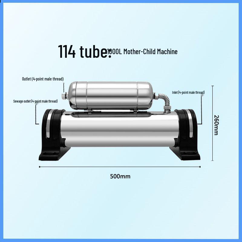 Stainless Steel Water Purifier for Milk Tea Shops - Large Flow Ultrafiltration Kitchen Tap Filter