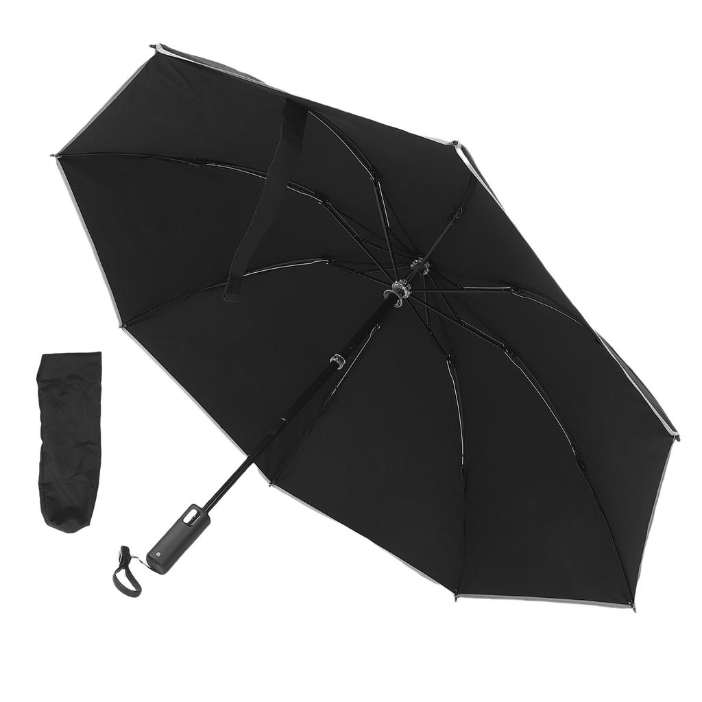 Inverted Electric Umbrella Compact Reverse Folding Umbrella Windproof Travel Umbrella for Sun Rain One Button Open Close