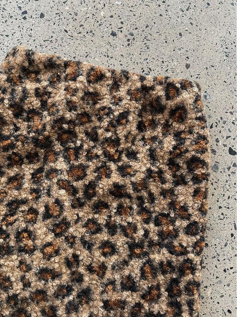 NS American Retro Leopard Print Velvet Bodycon Mini Skirt: Winter Slim Fit for Women