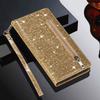 Custodia a Portafoglio Flip in Pelle con Zip Glitterata Per Samsung A57 A37 A17 A56 A36 A26 A16 A55 A35 A25 A15 A54 A34 5G S21 FE S22 S23 S24 Plus S25 Edge S26 Ultra