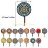 KX4B Large Summer Handheld Fan Seagrasses Handmade Woven Fan Natural Decorative Fan