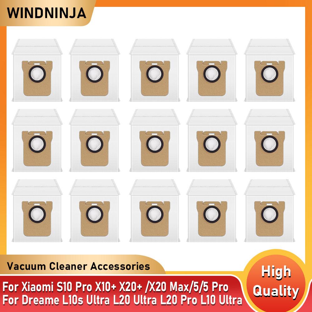 Dust Bag For Xiaomi X10+/X20+/M30S/M40/5 Pro For Dreame S10 Pro/L10s Ultra/L20 Ultra/L30 Ultra/L20 Pro/S20 Pro Robot Vacuum Part