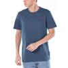 Solid Color Comfortable Crew Neck Short Sleeve T-Shirt Men Tops Blue 40LC202-410