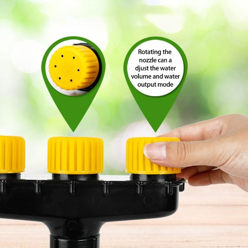 Plastic Sprayed Head with 360 Degree Angles Adjustment for Uniform Water Distribution in Flowerbeds and Vegetable Garden