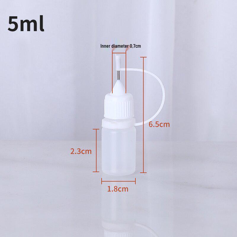 Bouteille PE à Trou d'Épingle pour Huiles Essentielles, Pigments, Colle et Encres