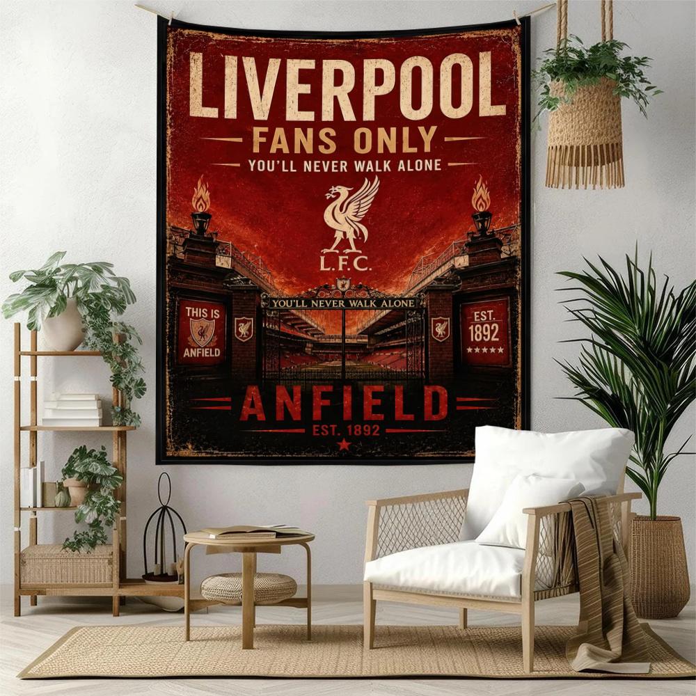Liverpool Football Tapestry Wall Hanging Customize Wall Tapestry Home Decor Room Decor Backdrop Wall Art Room Decor