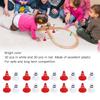 60 Pcs Traffic Cones Toys Red White Mini Traffic Cones Miniature Lifelike Road Block for Soccer Training RC Car Gaming