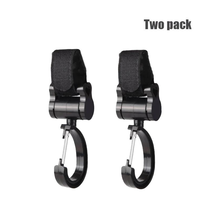 Universal Baby Stroller Hooks Accessories 360 Degree Large Hooks Umbrella Car Magic Tape Hooks 2 Pcs Set Home Essentials