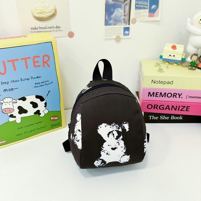 Adorable Cartoon Bear Kids Backpack Cute And Fun Design Breathable Nylon Material For School