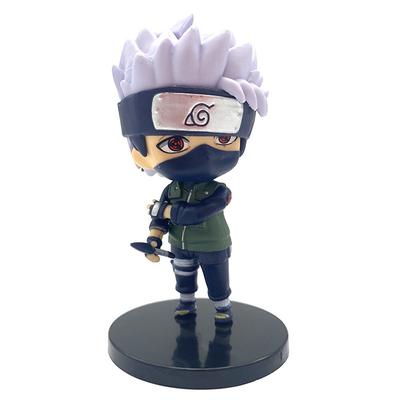 Naruto Shippuden Action Figure Anime Model Doll Hatake Kakashi Q Version Action Figure Pvc 4 Inch Statue Collectible Toys Gift