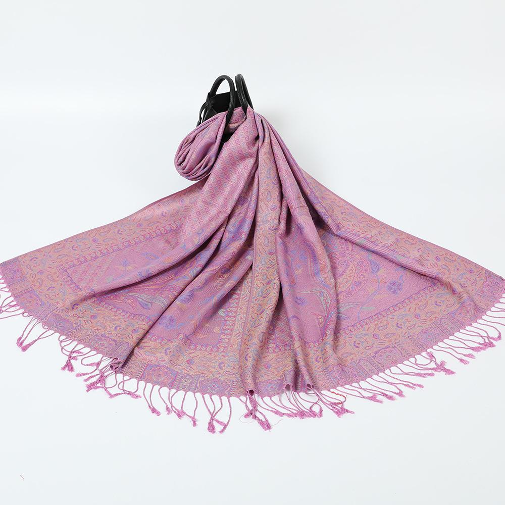 New red shawl with women's travel vacation photo scarf warm scarf cape