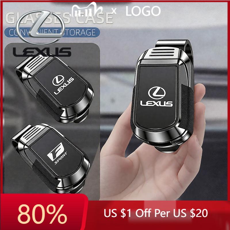 2026 Adesivi Interni Caldi Clip per Occhiali Parasole Auto Lexus Staffa Porta Occhiali da Sole Per Lexus F SPORT ES RX NX LS UX LM LX GX