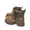 Retro Sassafras Small Thick-soled Tooling Martin Boots Children's Autumn 2025 New Maillard Casual Short Boots