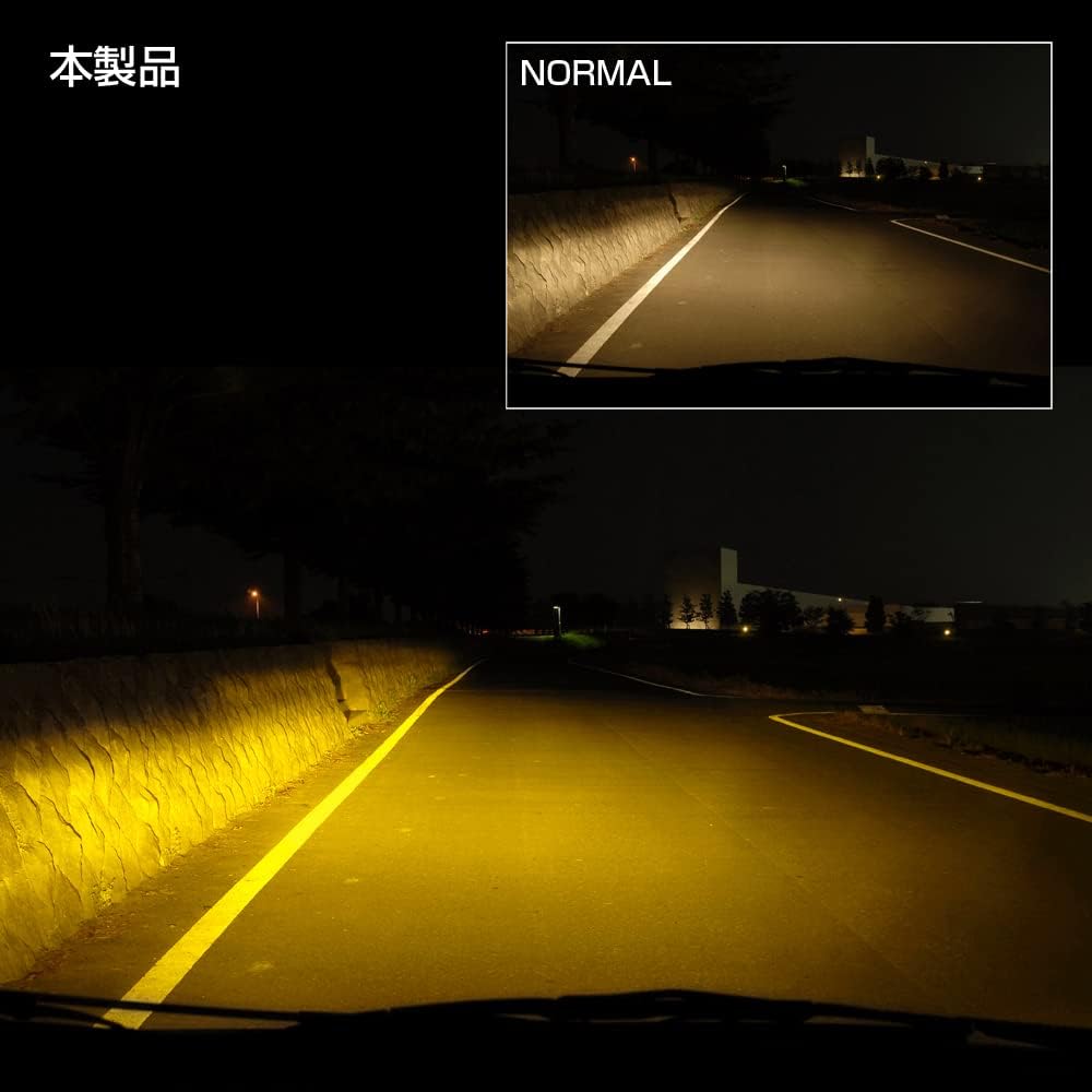 Basic by IPF Halogen-Scheinwerfer und Nebelscheinwerfer für HB3 und 2450K Packung für Hauptuntersuchung Hochbeständig gegen und Schlechte M's Autos, HB4, Gelb, 12V, 2,