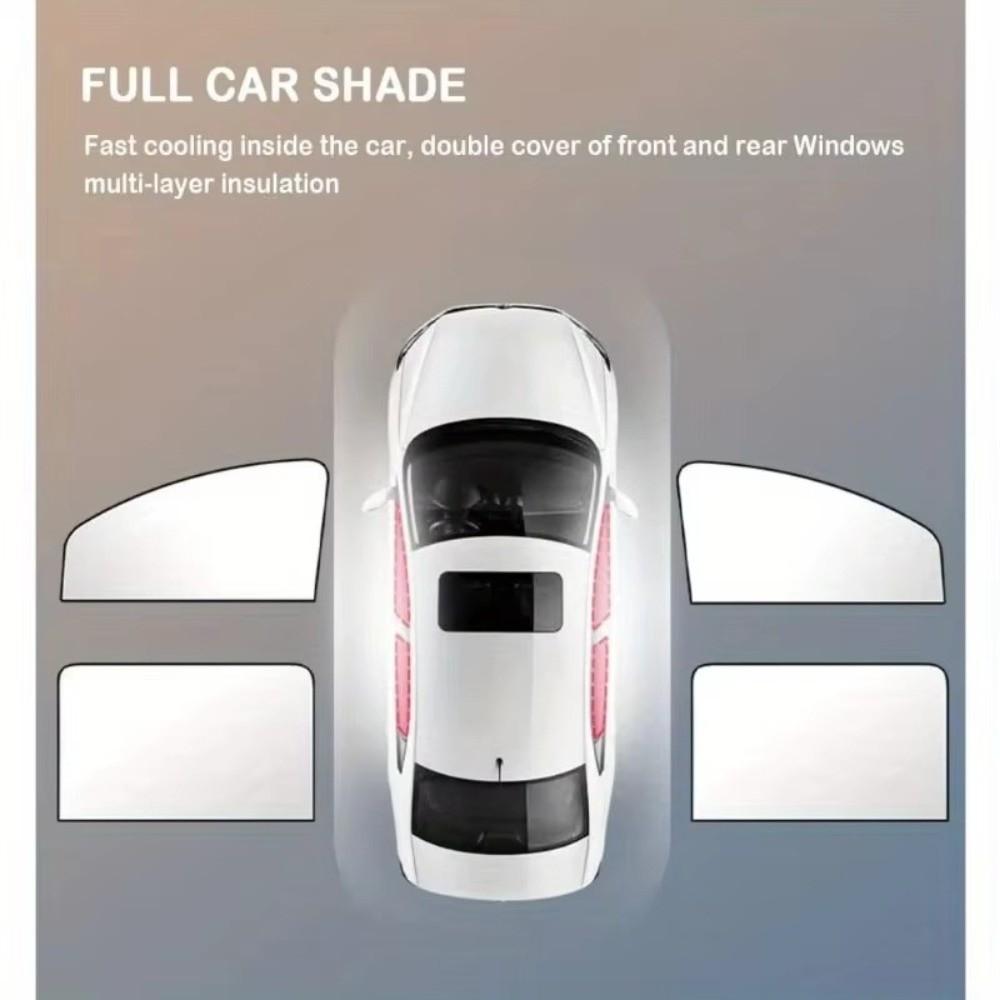 4PCS Magnetic Car Window Sunshades UV-Anti Folding Car Sunshade Covers Protector Accessories Universal Window Sun Shade Summer