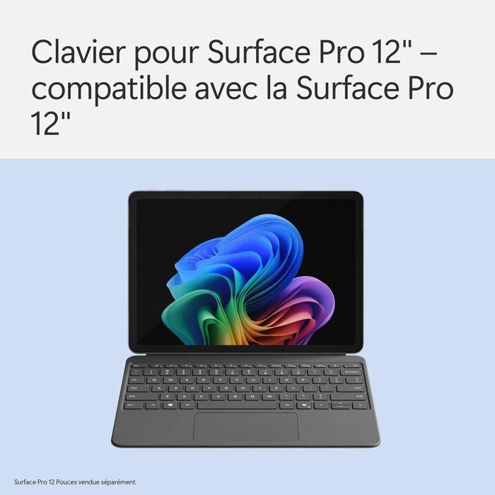 Clavier pour tablette Microsoft Surface Pro 12 pouces - Ardoise