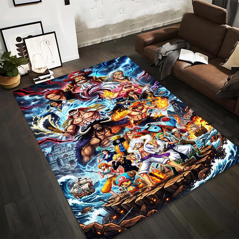 

Anime Pirate Adventure Print Carpet with Colorful Characters Design Suitable for use as an anti-slip for living room bedroom sofas 40x60cm( 15x23in )