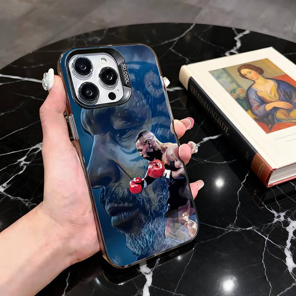 

Чехол для телефона Майк Тайсон Для iPhone 17,16,15,14,13,12,11 Plus,Pro Max,XS,Цветной Серебристый Чехол для телефона Funda Cover iPhone14