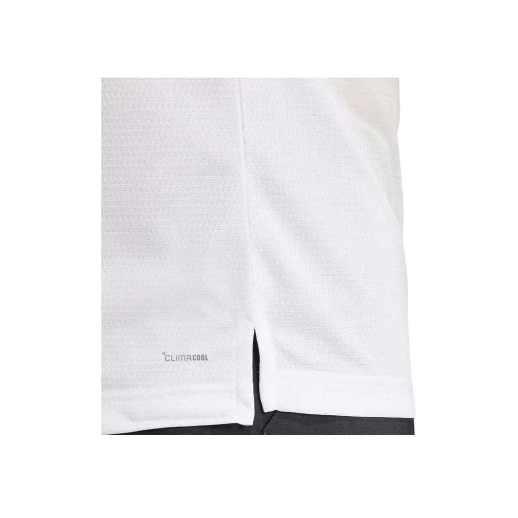 Adidas Climacool SS25 Solid Color Versatile Comfortable Simple Short Sleeve Polo Shirt Men Polo Shirts White JD8643