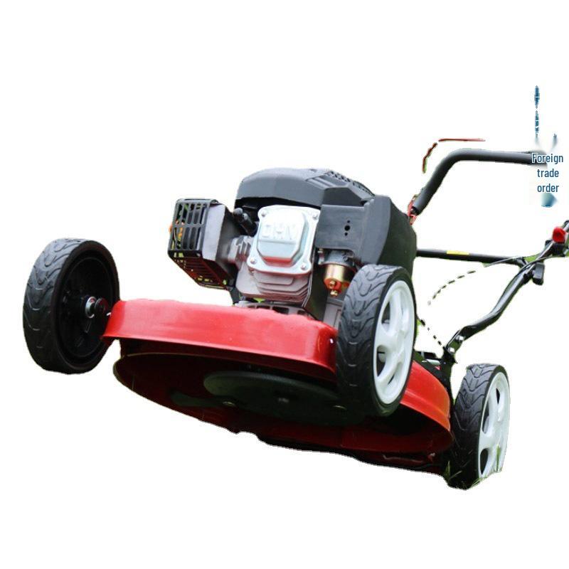 Self-Propelled Lawn Mower: 18/20/21 Inch Push Type, Four-Stroke Garden Grass Cutter