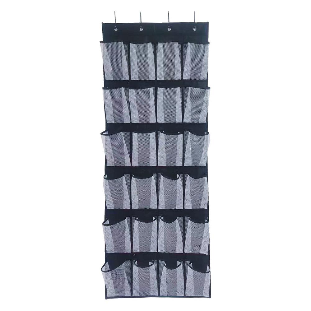 1x 24 grile, articole diverse, montat pe perete, organizator de pantofi, dulap din țesătură, geantă de depozitare, suport de depozitare, buzunar din plasă, agățat transparent peste ușă, cutie de pânză
