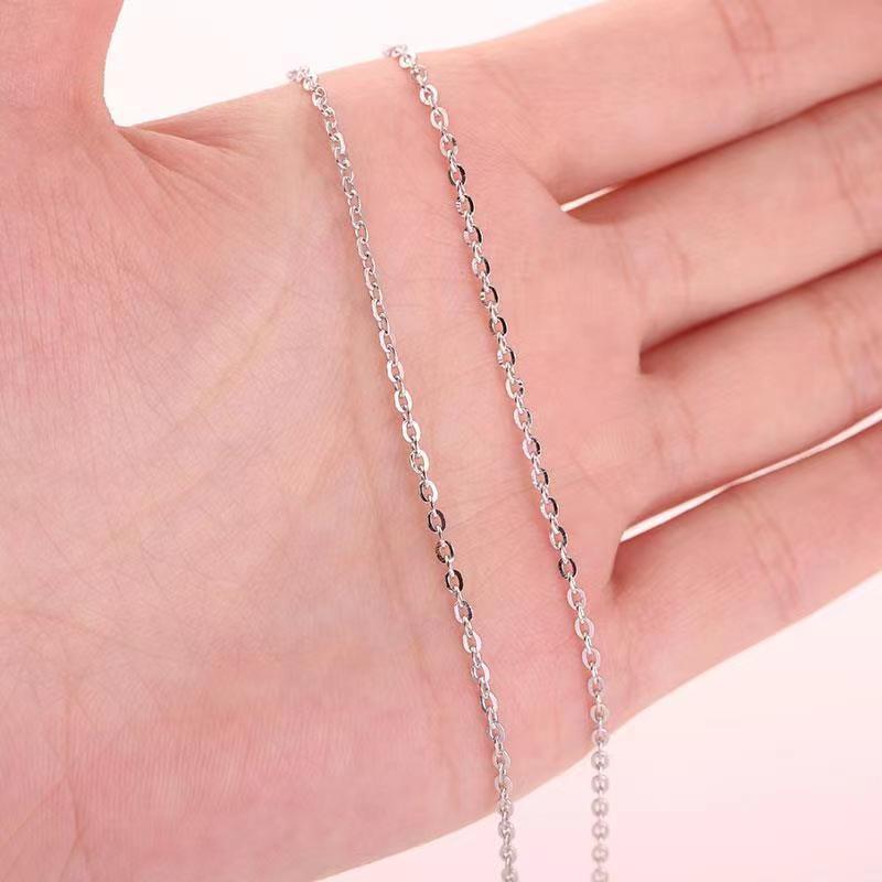 Edition Necklace Fashion Rectangle Pink Diamond Zircon Pendant Women's Versatile Clavicle Chain Gypsy