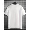 European Sizes Men's Casual Crew Neck T-Shirt with Unique Geometric Print - Lightweight, Breathable Polyester for Summer Comfort