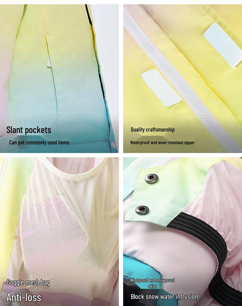 VECTOR Kids' Winter Ski Suit: Waterproof, Thickened, Cold-Proof Ski Jacket & Pants for Boys and Girls.