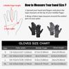 Reflective Waterproof Winter Warm Cycling Gloves for Men Women Touchscreen Thicken Sports Ski Gloves for Snow Running Motorcycle