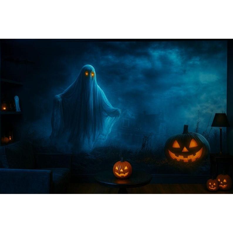 Ghosts and Pumpkins tapestry 75x100 чёрный