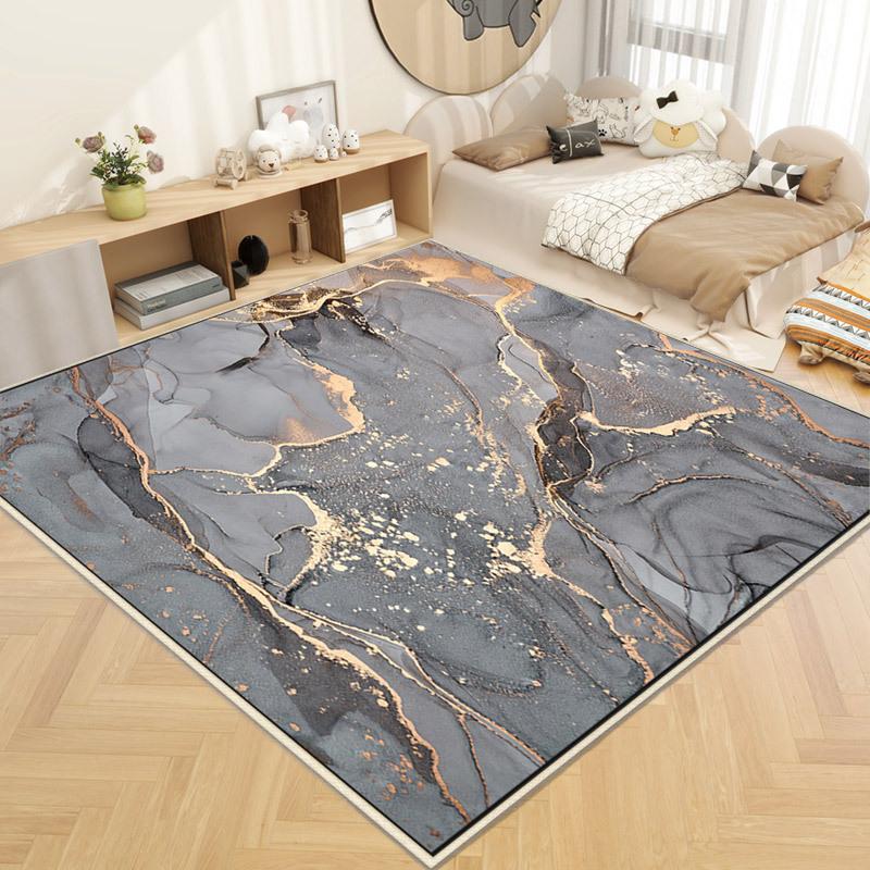 Living Room Carpet Simple Grey Floor Mat Coffee Table Sofa Bedroom Bedside Carpet Large Area