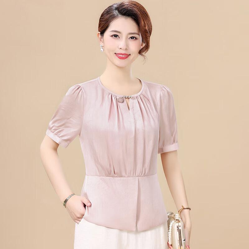 XUEXI Women s Chiffon Short-Sleeve Summer Top 4XL