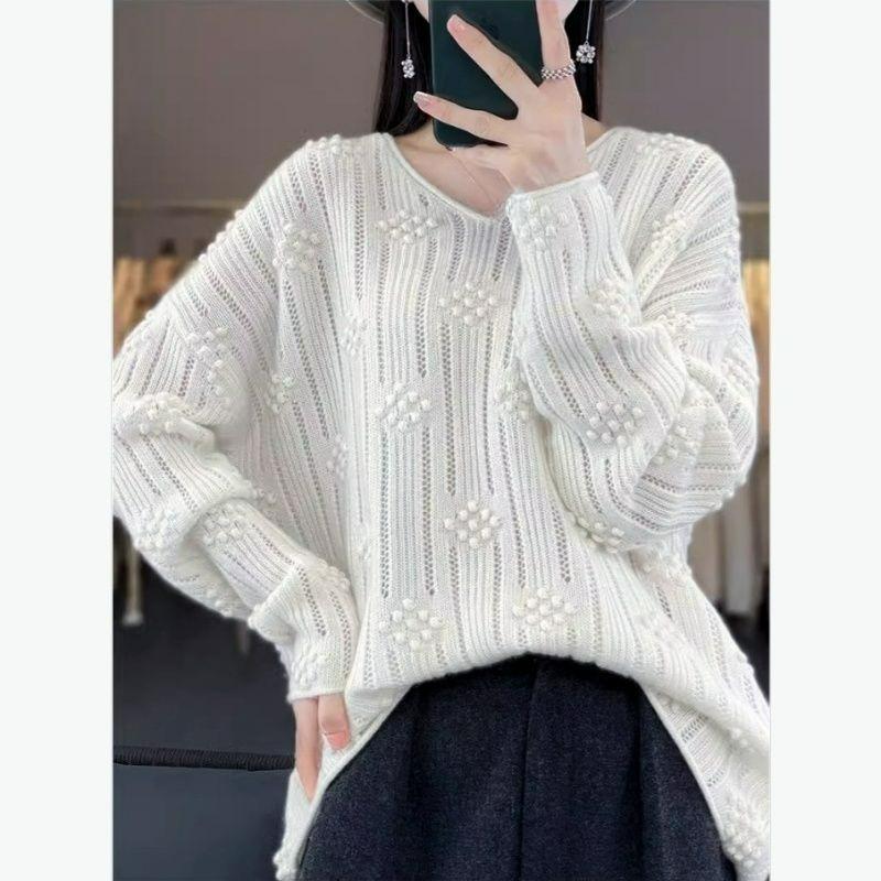 Plus Size Ankola Red Velvet Casual Early Spring Blouse Fat Mm Knitted Sweater Women