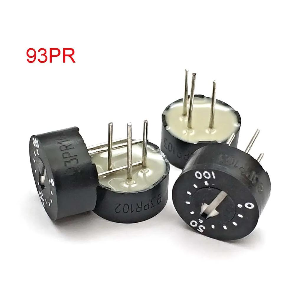 93PR102  93PR103 93PR501 Glass Glaze Potentiometer 93PR10K with Scale 1K 2K 5K10K 20K 50K 100K 200K 500K 1M 2M 500R