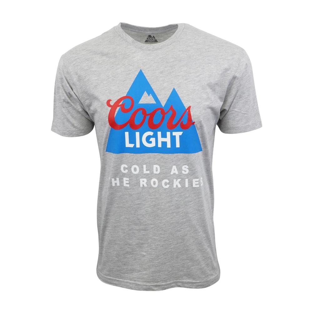 Coors Light Cold As The Rockies T Shirt Official Item Gray S