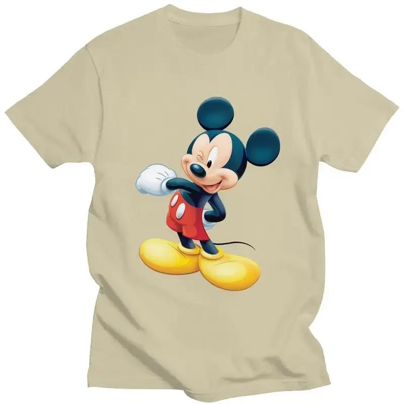 Mickey Mouse Minnie Anime T Shirt for Soft Cotton Tshirt Stylish Tee Tops Short Sleeves T-shirt Loose Fit Clothing Unisex