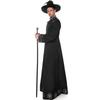 Classic Black Wizard Costume For Men Perfect For Halloween Parties And Cosplay Events