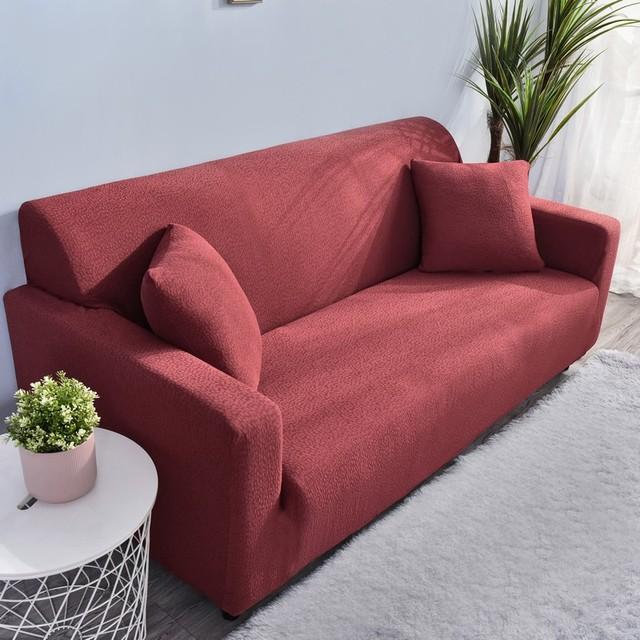 Elastic Bubble Seersucker Sofa Cover Full Cover For L Shape Corner Sofa High Quality Durable