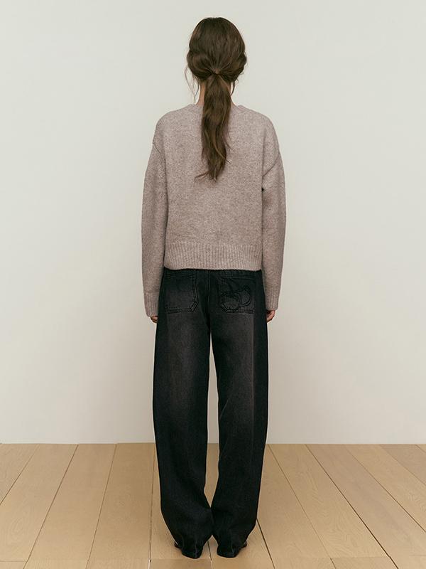 KIRSH Collection Round Neck Knit [Oatmeal]