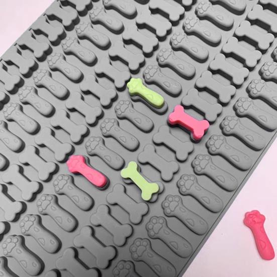 Dog Bone Silicone Molds Non-Stick Large Capacity Food Grade Mini Treat Molds for Gummies Chocolates Candies