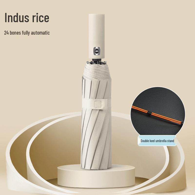 72-Rib Automatic Folding Umbrella for All Weather - Sunshade and Sunscreen for Men, Women, and Students