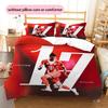 Biancheria da letto con motivo Michael Olise Decorazione per la casa Regalo di compleanno (1 * copripiumino + 2 * federa, senza nucleo),merchandising per fan.