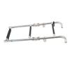 3 Steps Foldable Boat Ladder Stainless Steel Stern Mount Enhanced Grip Swim Deck Ladder for Yacht Dock