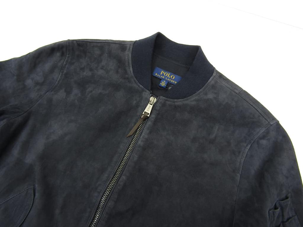 POLO RALPH LAUREN Suede Leather Size 0101928 Men's Jacket, Small, AVIATORNAVY, [Used]