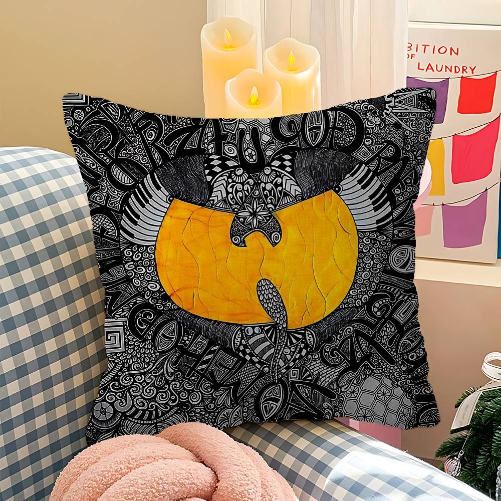 WU-T--TANGs CLANs Band Cushion Cover Pillowcase Upholstery Sofa Throw Pillow Home Decor Pillowcas