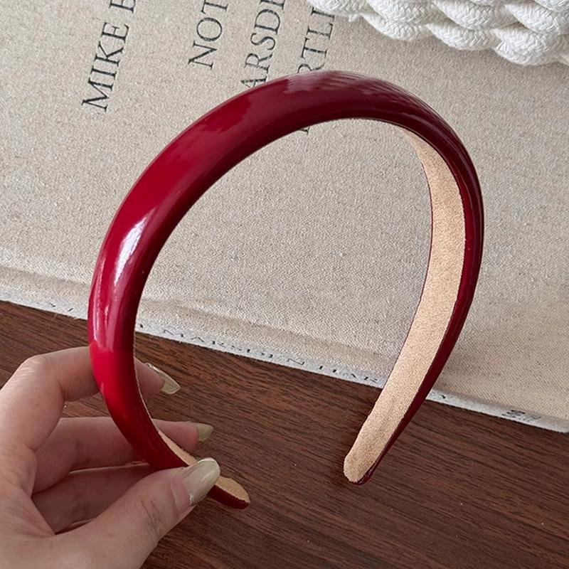 PU Leather Headbands for Women Girls Korean Style Wide Hairbands Elegant Female Hair Hoop Fashion Hair Accessories Headwear