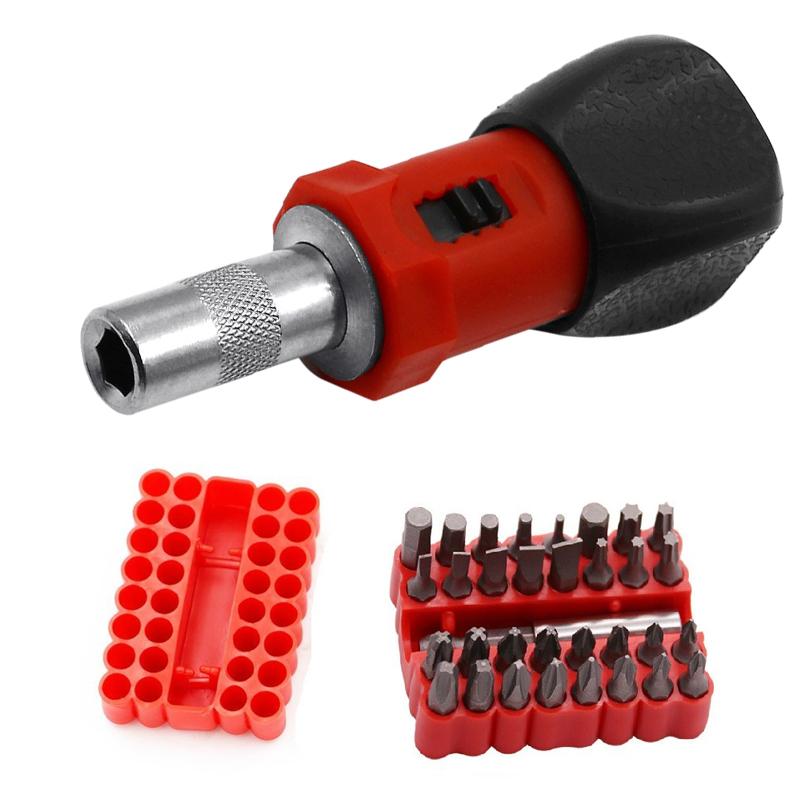 Multifunctional Ratchet Wrench Screwdriver 1/4'' Hex Socket Screw Driver Bit Holder Hollow/Solid Screwdriver Bits Set